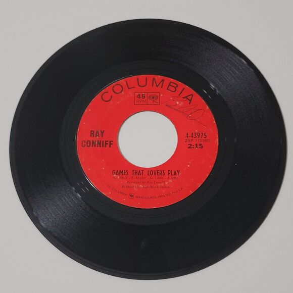 Ray Conniff Games That Lovers Play / Cabaret 45 RPM Vinyl Columbia VG Pop '66 - Picture 2 of 4